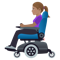 Woman in Motorized Wheelchair- Medium Skin Tone emoji on Emojione